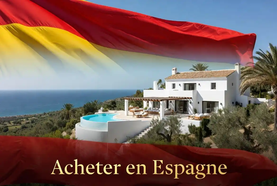 Villa de luxe avec piscine et vue mer en Espagne pour achat immobilier