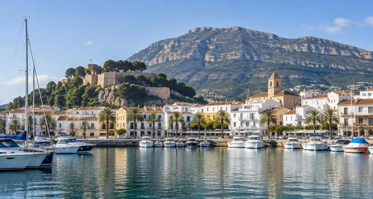Port de Dénia et massif du Montgó, au nord de la Costa Blanca