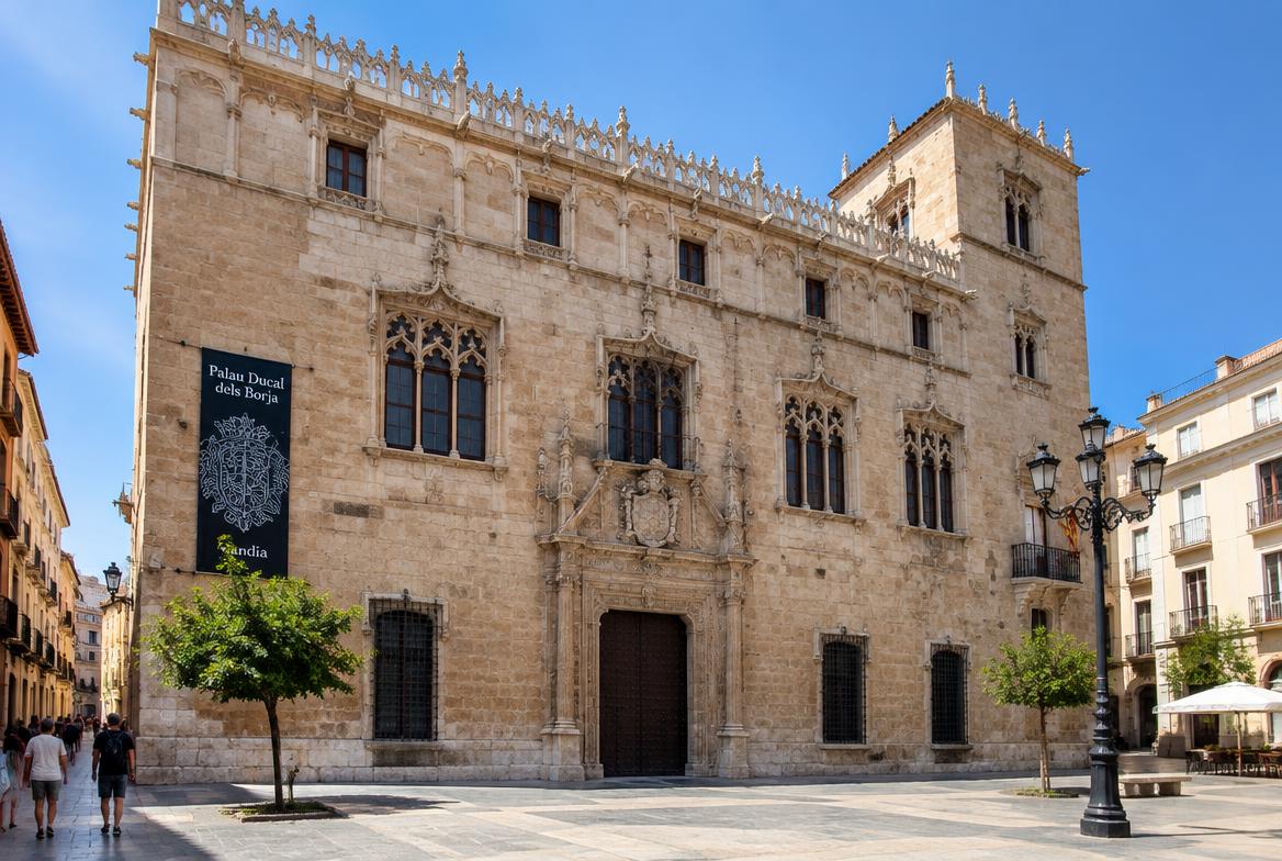 Palais ducal de Gandia — illustration du guide « Acheter à Gandia : prix officiels, plage et vérifications avant l'achat »
